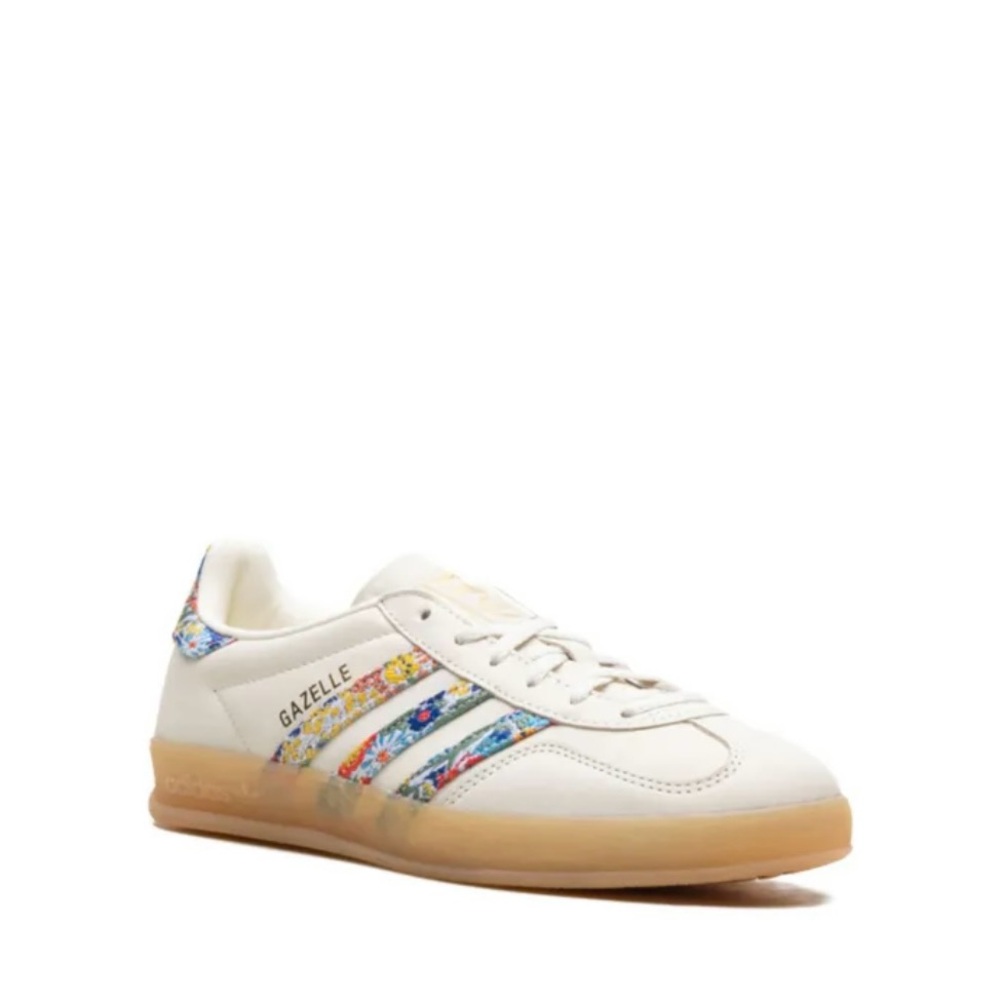 Adidas Gazelle Cream with Floral Stripes